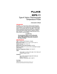 Thumbnail of document Manual - 80PK-11 Type-K Flexible Cuff Thermocouple Temperature Probe